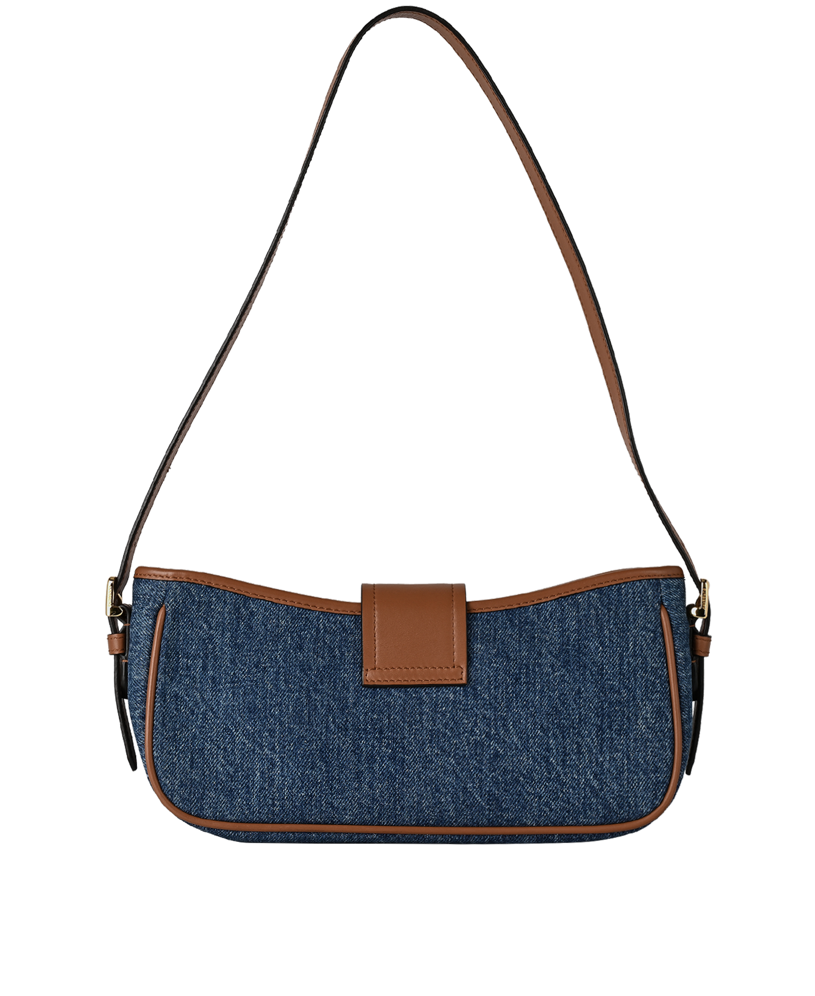 Denim Sling Bag, &pound;430, Handbags, Blue, Denim, Back view